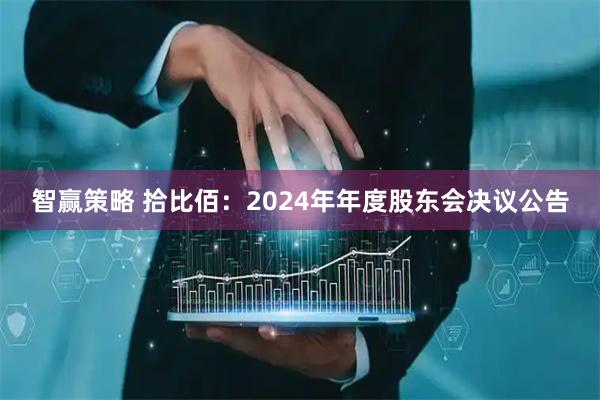 智赢策略 拾比佰：2024年年度股东会决议公告