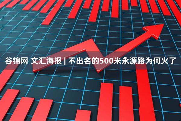 谷锦网 文汇海报 | 不出名的500米永源路为何火了